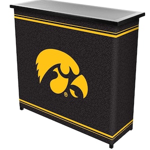 University of Iowa 2-Shelf Black Bar with Case