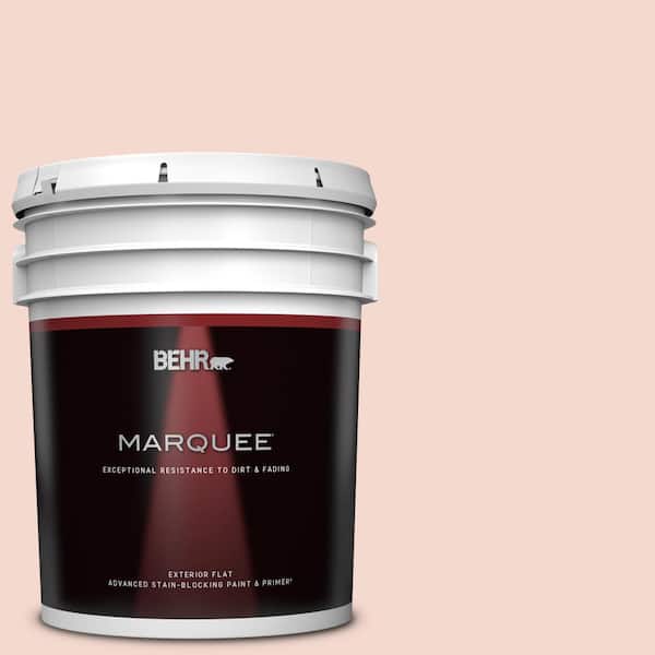 BEHR MARQUEE 5 gal. #200E-1 Possibly Pink Flat Exterior Paint & Primer