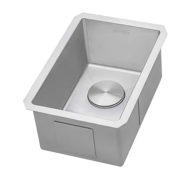 Ruvati Gravena 14 in. Undermount SIngle Bowl 16-Gauge Stainless Steel Bar Prep Kitchen Sink with Rounded Corners