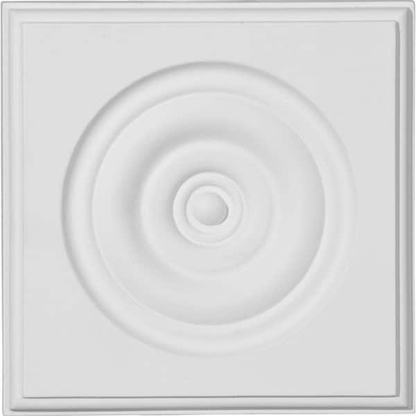 5-3/4 in. x 1-1/8 in. x 5-3/4 in. Traditional Bullseye Plinth Block