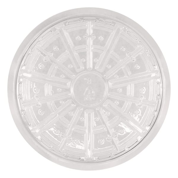 Vigoro 8 in. W x 1.5 in. H Clear Medium-Duty Plastic Plant Saucer