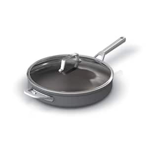 Premium 4-qt. Stainless Steel Nonstick Saute Pan with Glass Lid