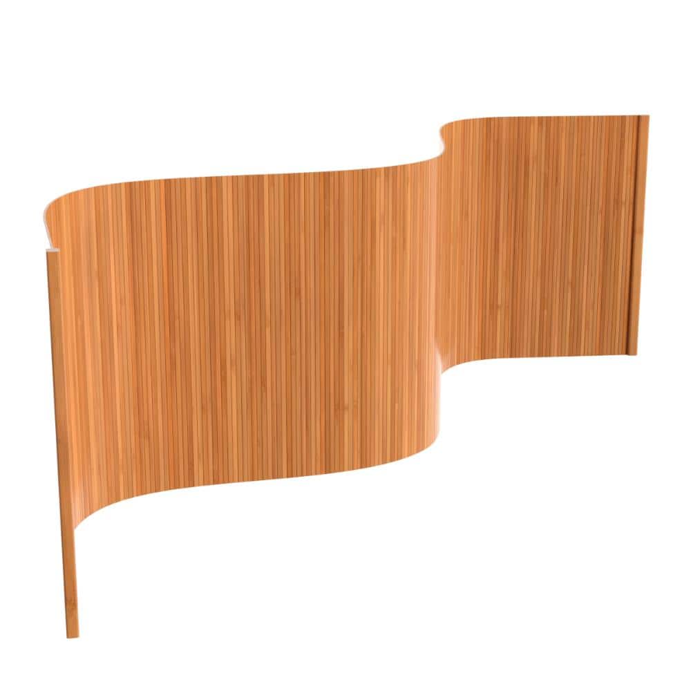 その他 bamboo RED LANTERN 2 ft. Short Bamboo Wave Screen - Natural BF-2WAVE-NAT