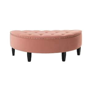 Henrique 43.3 in. W x 17.3 in. D x 15.7 in. H Pink Bedroom Tufted Bench with Storage