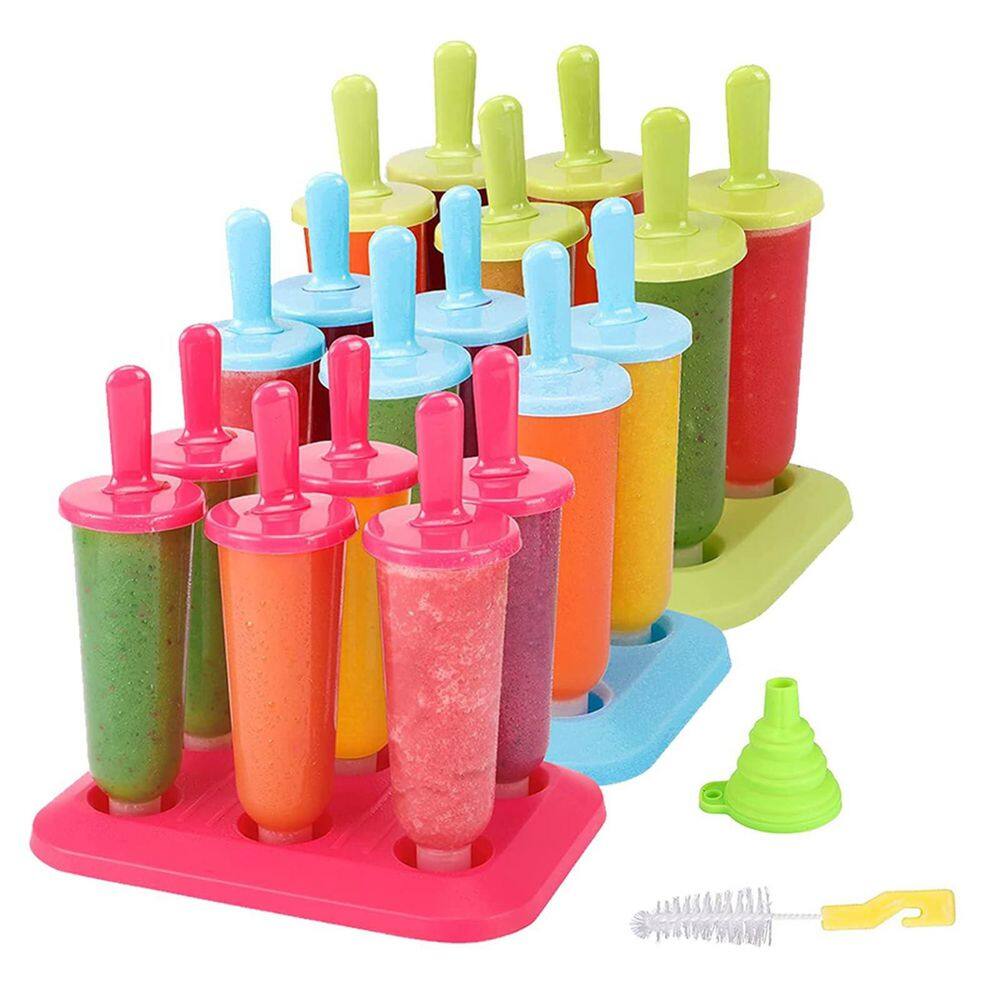 Ice Pop Molds with Food-Grade PP, Secure Stick Design, DIY Fruit Yogurt, Reusable, 3 Set Pack price history on PriceWatchPro