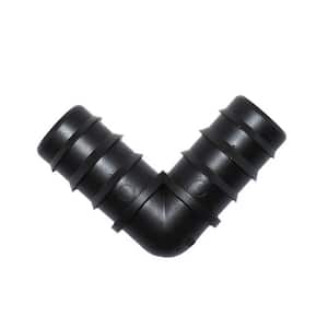 3/4 in. Barbed L Elbow Plug Garden Watering Hose Connector for Micro Drip Irrigation Pipe Tubing Hose Fitting (4-Pack)
