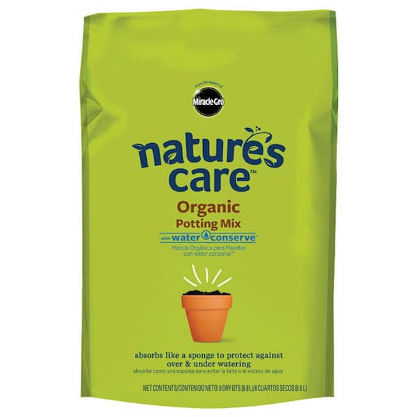 Miracle-Gro 8 Qt. Nature's Care Organic Potting Mix with Water Conserve