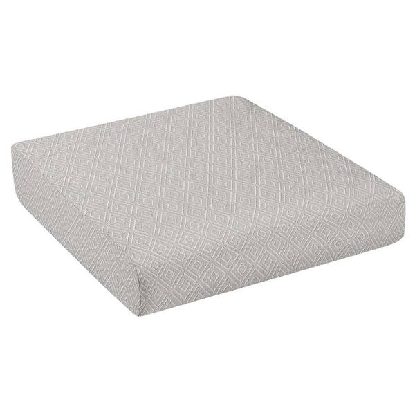 SORRA HOME Sunbrella Retain Oyster Square Outdoor Seat Cushion