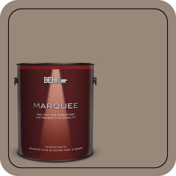 BEHR MARQUEE 1 gal. #PPU5-06A Light Truffle One-Coat Hide Matte Interior Paint & Primer