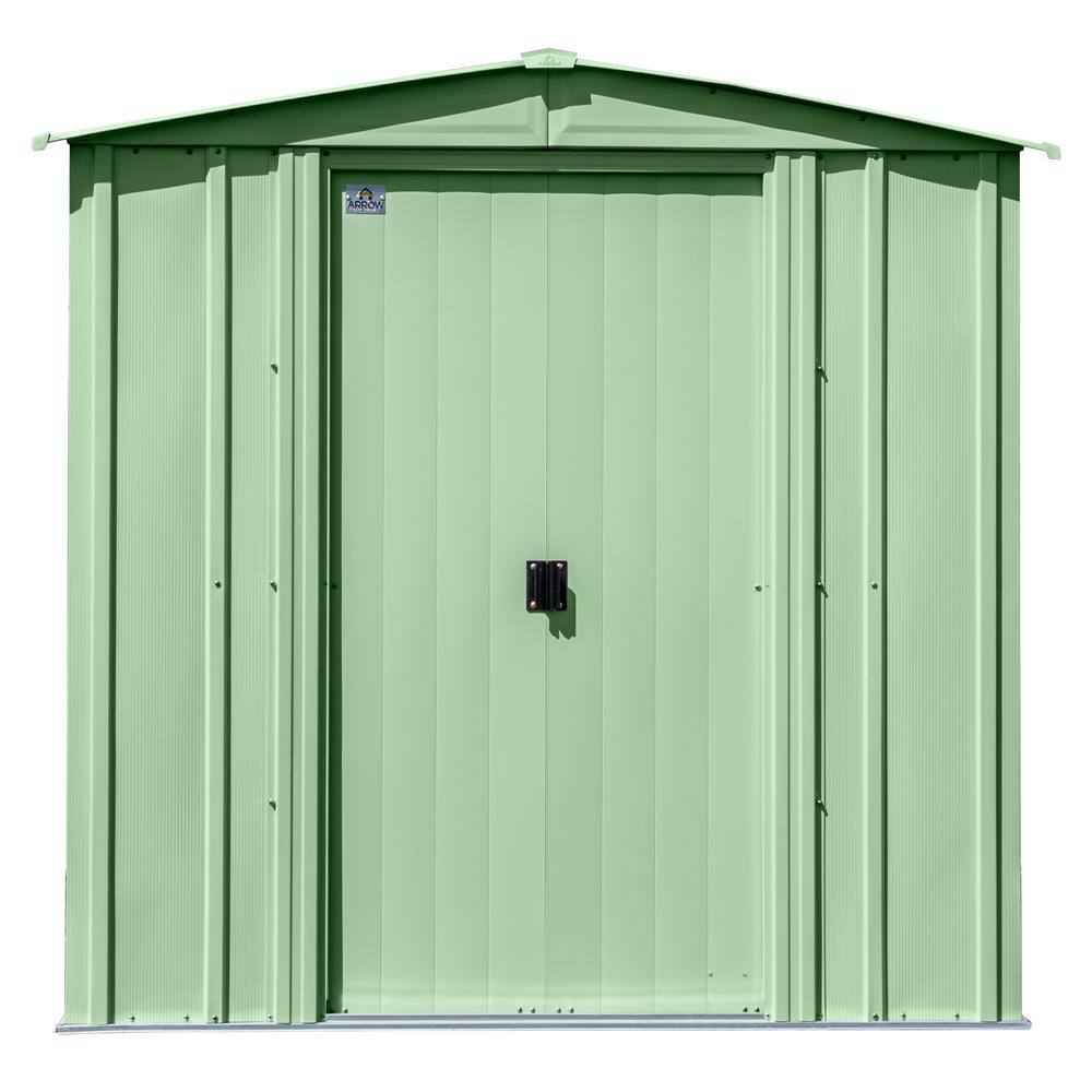 6 ft. x 5 ft. Sage Green Galvanized Steel Storage Shed