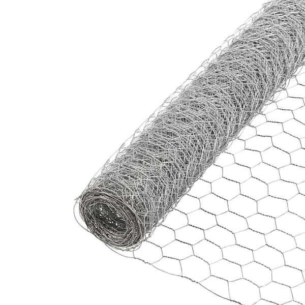 YARDGARD 4 ft. x 150 ft. 20 GA Poultry Netting-Galvanized Steel 2 in. Mesh 308496B