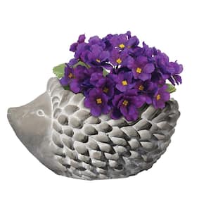 Large Natural Cement Hedgehog Planter