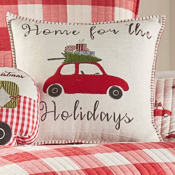 Evergreen Enterprises Happy Holidays 18 in. x 18 in. Interchangeable Pillow  Covers (Set of 4) P4PLC2021H1 - The Home Depot