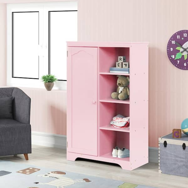 Pink deals wooden wardrobe