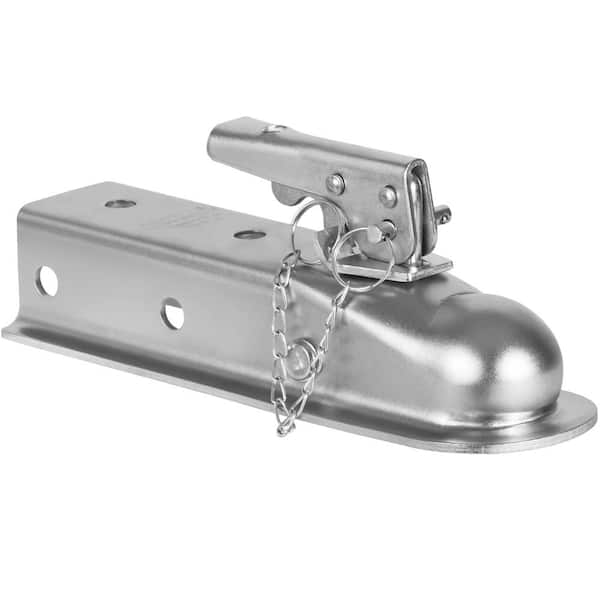 SKYSHALO Straight Trailer Coupler, for 2 in. Hitch Ball, 2 in. Channel, 3,500 lbs. Capacity, Heavy Duty Trailer Tongue Coupler
