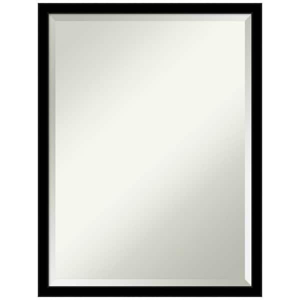 Jet 19.5 in. x 25.5 in. Casual Rectangle Framed Black Bathroom Vanity Mirror