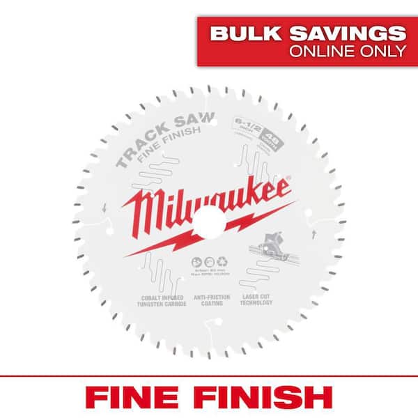 Milwaukee 6-1/2 in. x 48-Tooth Fine Finish Track Saw Blade (1-Pack)