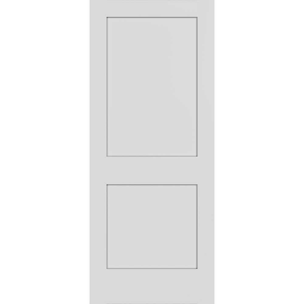 Shaker 2-Panel 32 in. W. x 80 in. No Bore Primed Solid Composite Core Wood Interior Door Slab price history on PriceWatchPro