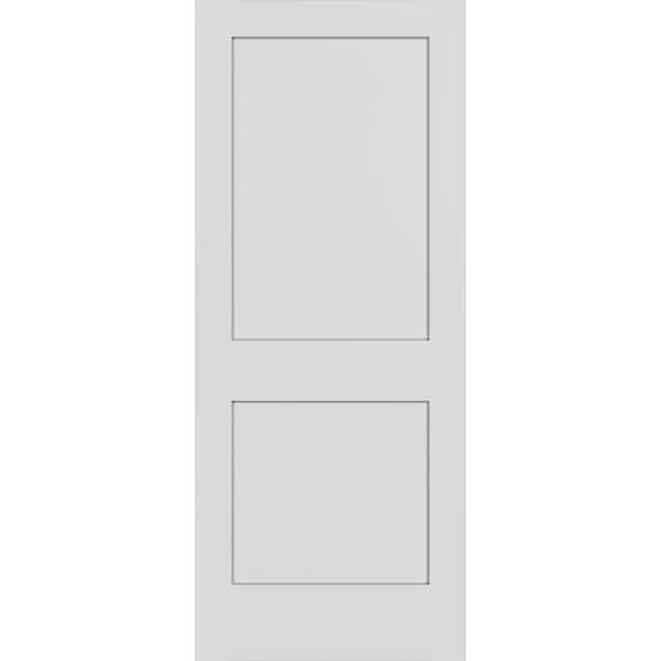 Belldinni Shaker 2-Panel 36 in. W. x 80 in. No Bore Primed Solid Composite Core Wood Interior Door Slab