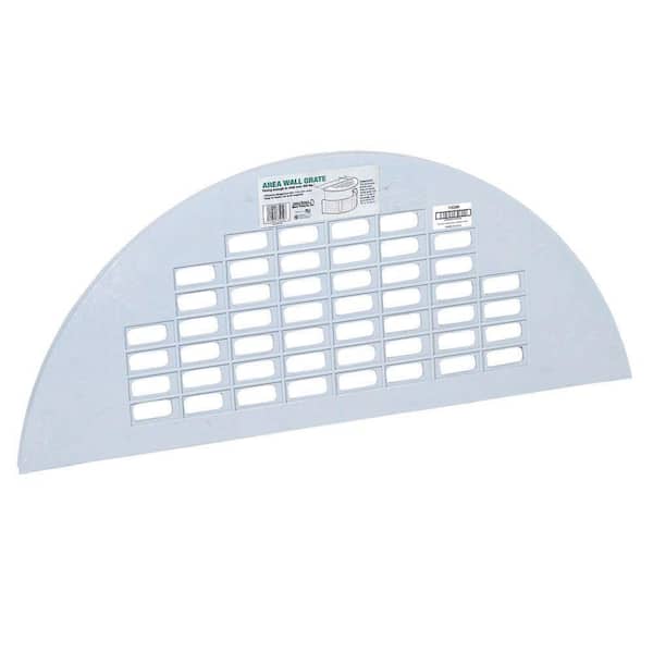 Amerimax Home Products 17 in. x 40 in. White Vinyl Area Wall Grate