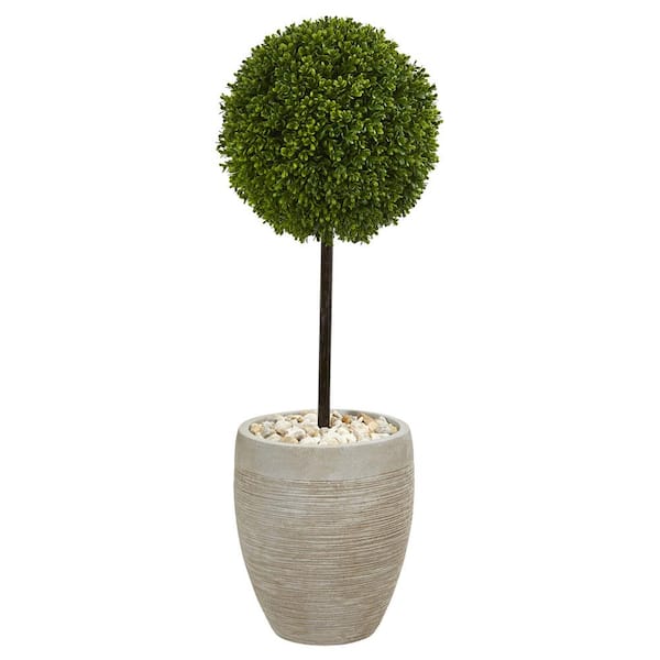 Oval Planter, Outdoor Fake Trees