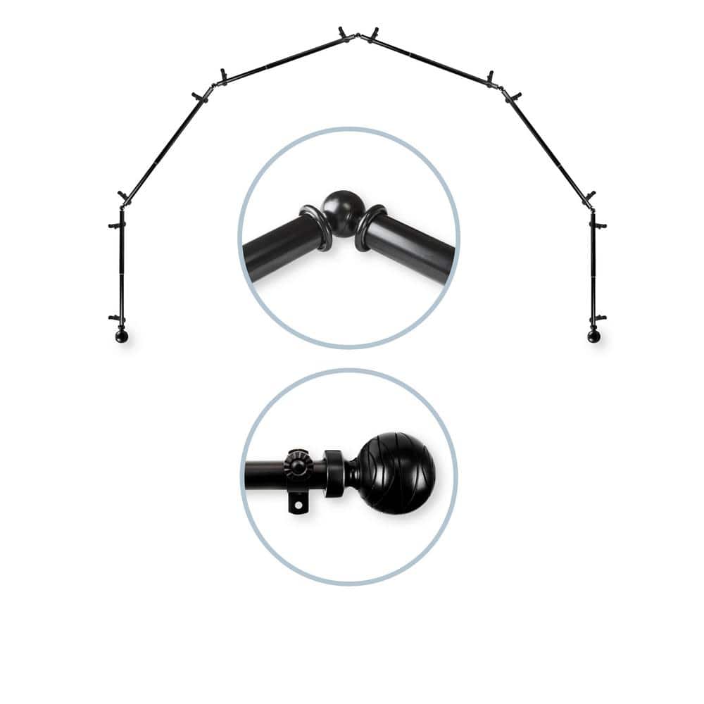 Reviews for Rod Desyne Arman 6Sided 13/16 in. Dia Bay Window Single