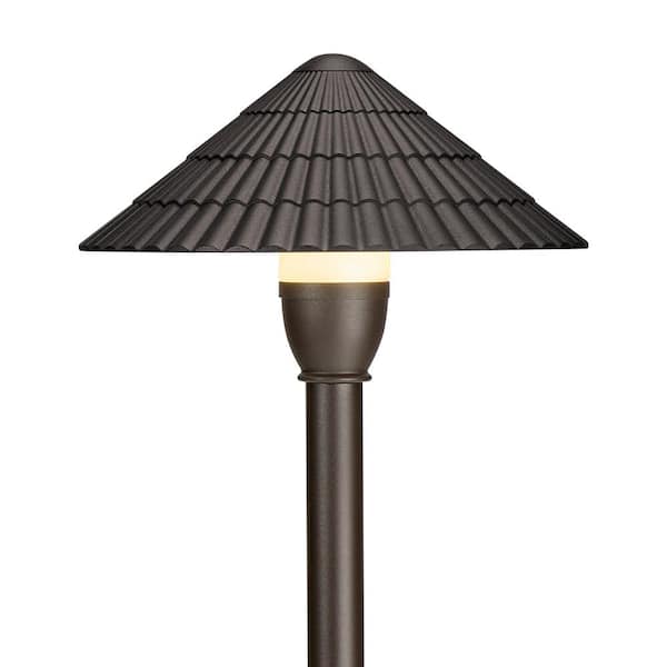 Portfolio 2.5-Watt Galvanized Low Voltage Hardwired Integrated LED Path Light Portfolio 2.5-Watt Galvanized Low Voltage Hardwired Integrated LED Path Light