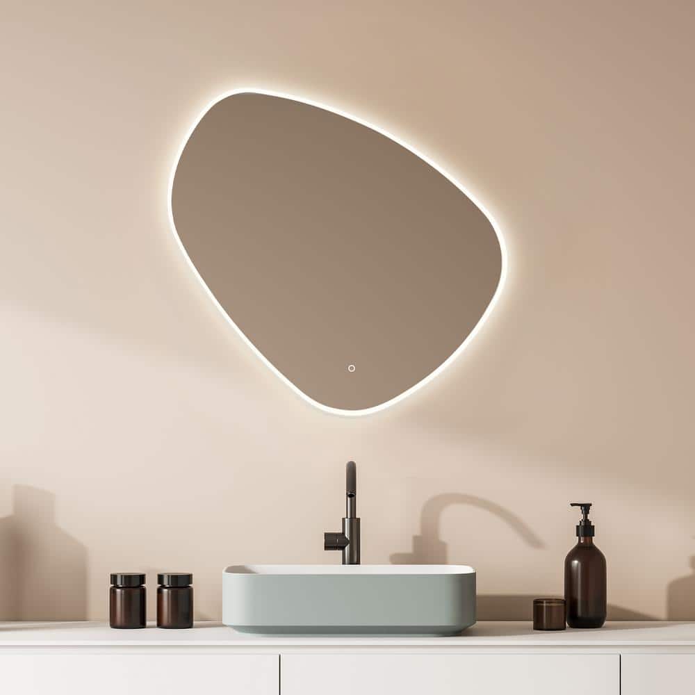 Rasso 39" Frameless LED Lighted Bathroom Vanity Mirror