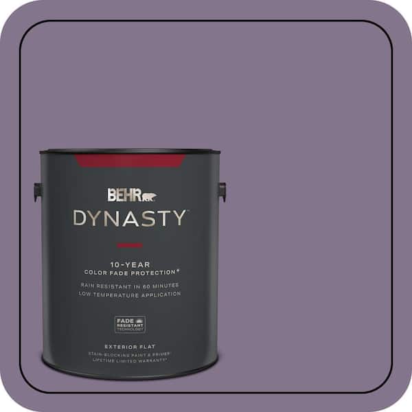 BEHR DYNASTY 1 gal. #S100-5 Purple Potion Flat Exterior Stain-Blocking Paint & Primer