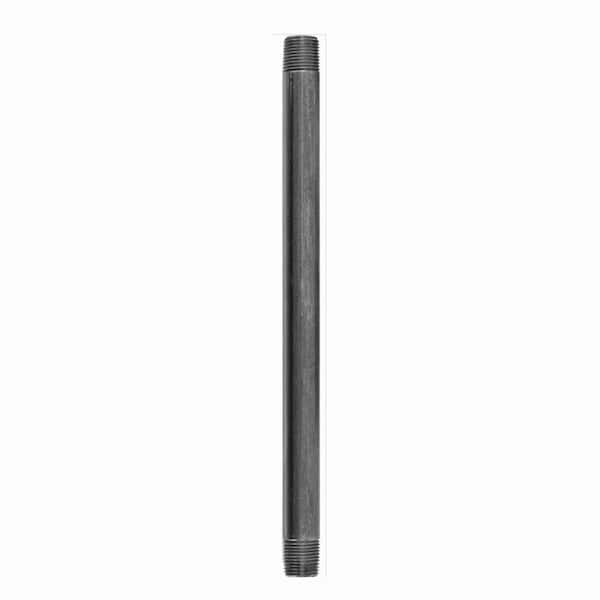 STZ 3/8 in. x 12 in. Black Steel Nipple