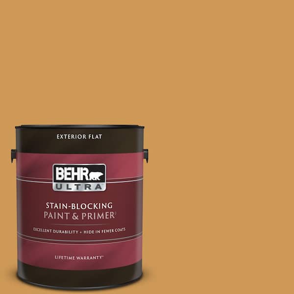 BEHR ULTRA 1 gal. #M270-6 Glazed Pears Flat Exterior Paint & Primer