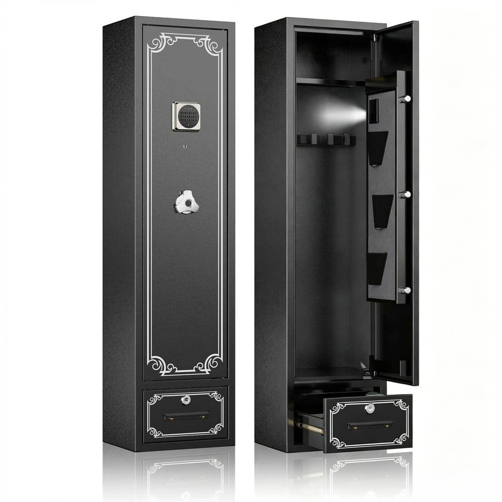 22-Gun Safe with Drawer, Adjustable Shelf&Rack, LED Light, Fully Assembled price history on PriceWatchPro