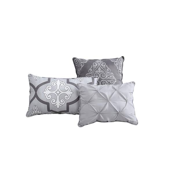 Throw pillows for grey comforter Clearance
