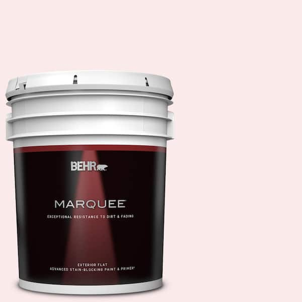 BEHR MARQUEE 5 gal. #110A-1 Ballerina Gown Flat Exterior Paint & Primer