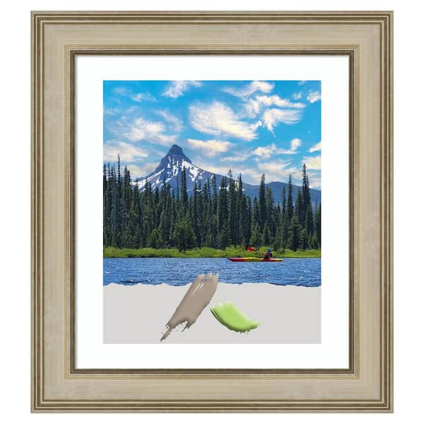Amanti Art Colonial Light Gold Picture Frame Opening Size 20 x 24 in. Matted To 16 x 20 in.