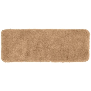 Serendipity Taupe 22 in. x 60 in. Washable Bathroom Accent Rug