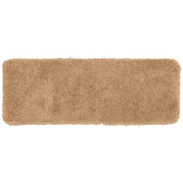 Garland Rug Serendipity Taupe 22 in. x 60 in. Washable Bathroom Accent Rug