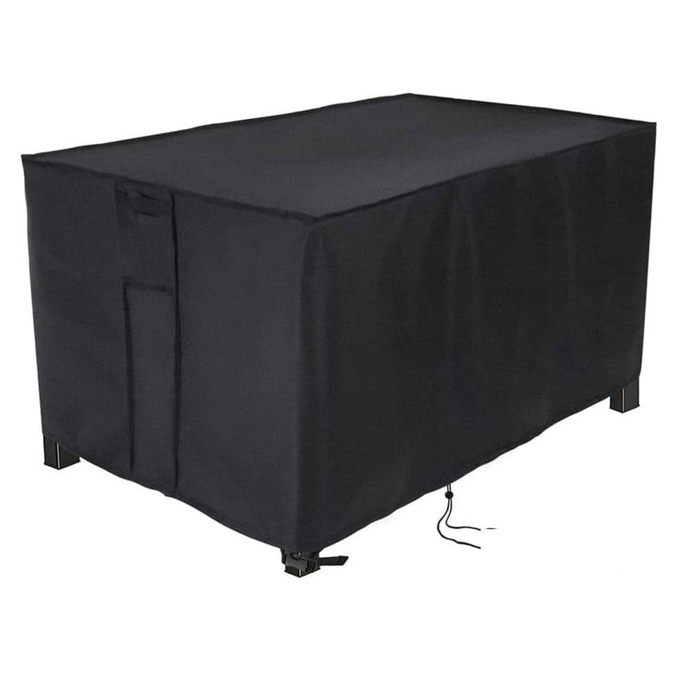 43 in. Rectangular Fire Pit Table Cover Propane Gas for Outdoor Waterproof, Black price history on PriceWatchPro