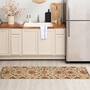 Holbrook Vanilla 2 ft. 2 in. x 7 ft. Traditional Washable Indoor Runner Rug