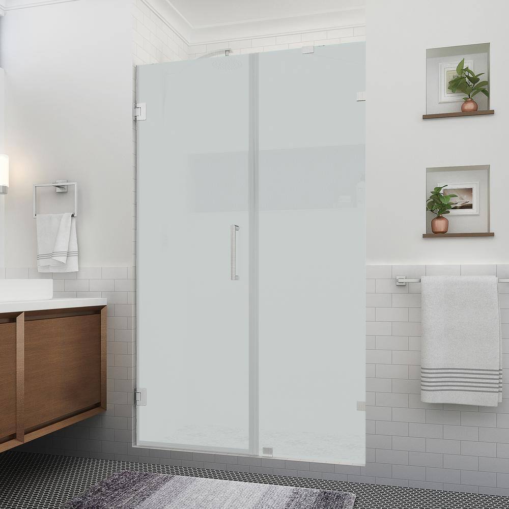 Aston Nautis XL 49.25 50.25 in. W x 80 in. H Hinged Frameless Shower