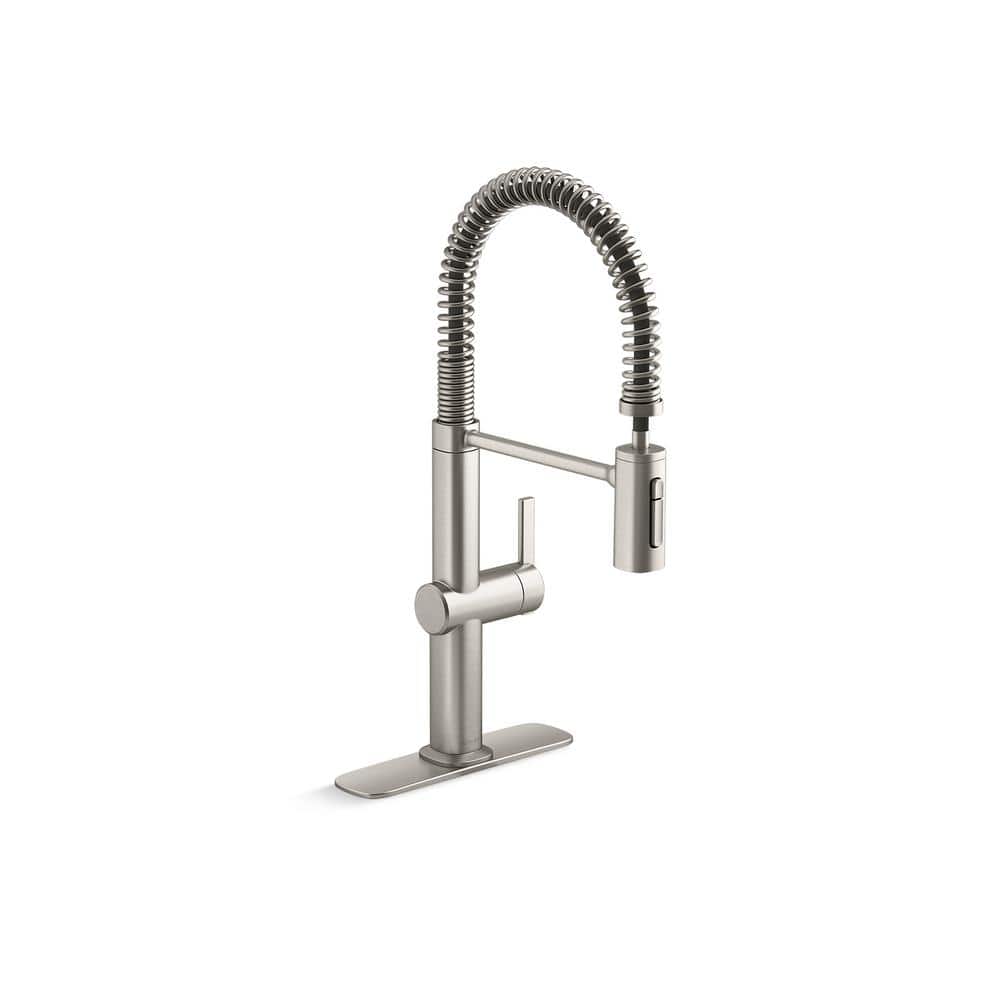 Stainless Steel Single Handle Pull Down Kitchen Faucet with Spray