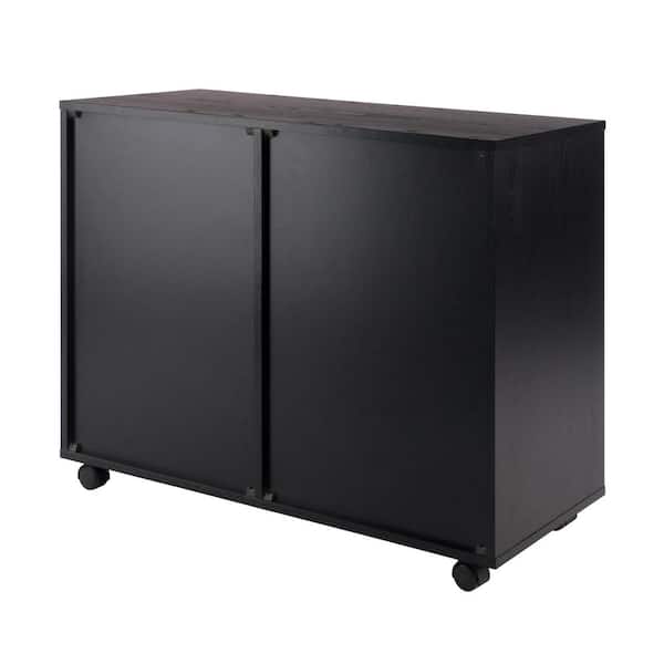 Halifax Black 2 Section Mobile Storage Cabinet 20622 - The Home Depot