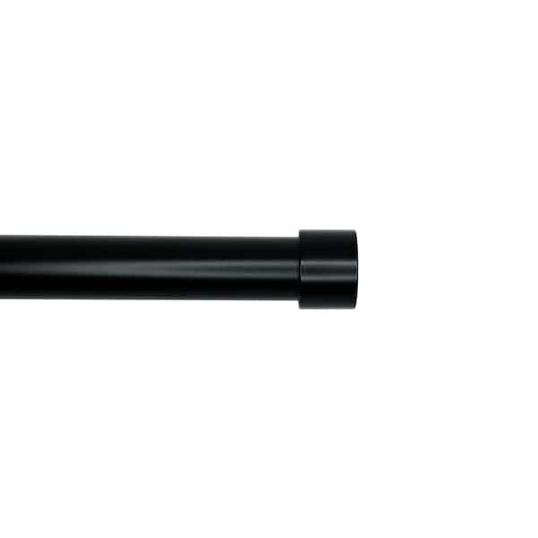 Versailles Home Fashions Escencial 36 in. - 72 in. Adjustable Single 1 in. diam. Kepi Rod in Black
