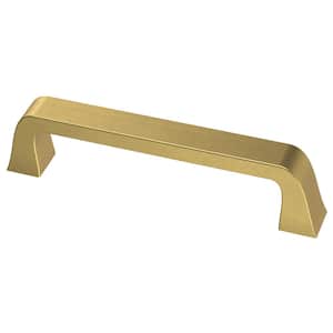 Liberty Classic Bell 3-3/4 in. (96 mm) Brushed Brass Cabinet Drawer Bar Pull