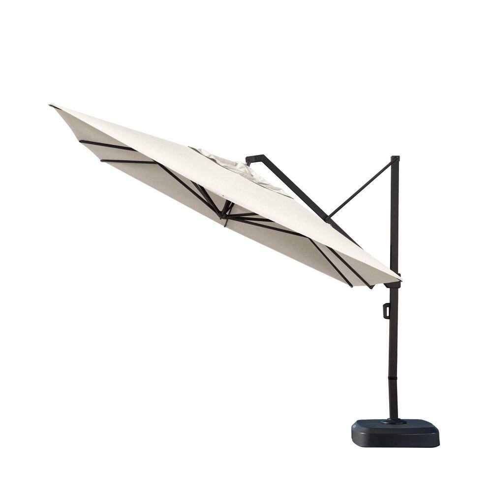 RST Brands Portofino Comfort 10 ft. Resort Cantilever Umbrella in Flax