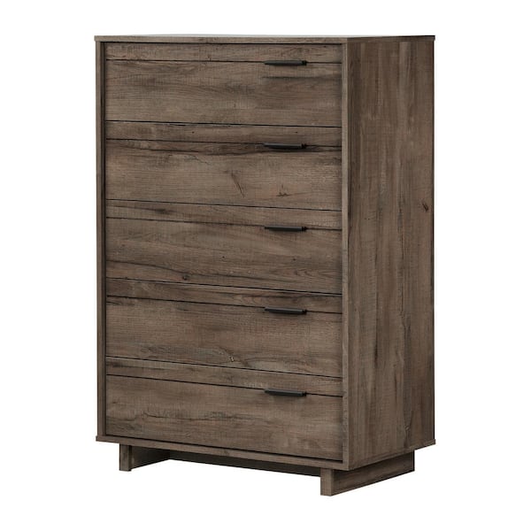 South Shore Fynn 5-Drawer Fall Oak Chest