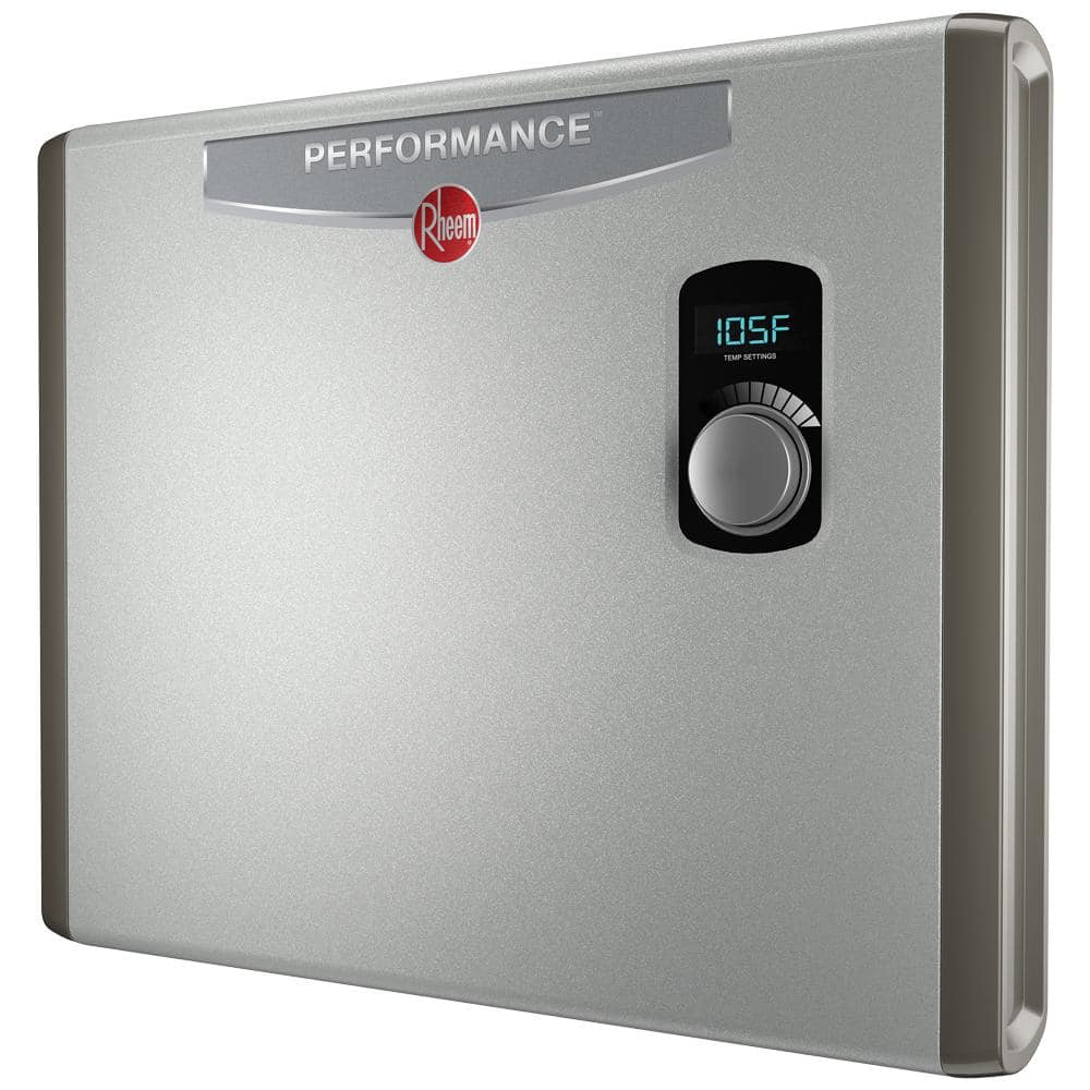Rheem Performance 36 Kw Self Modulating 7 03 Gpm Tankless Electric Water Heater Retex 36 The Home Depot