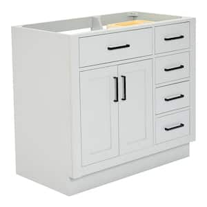 Hepburn 36 in. W x 21.5 in. D x 34.5 in. H Bath Vanity Cabinet without Top in Grey