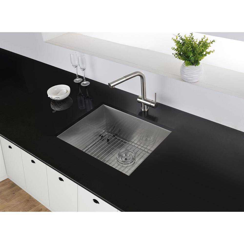 Ruvati 25" Stainless Steel Drop-in Single Bowl Kitchen Sink