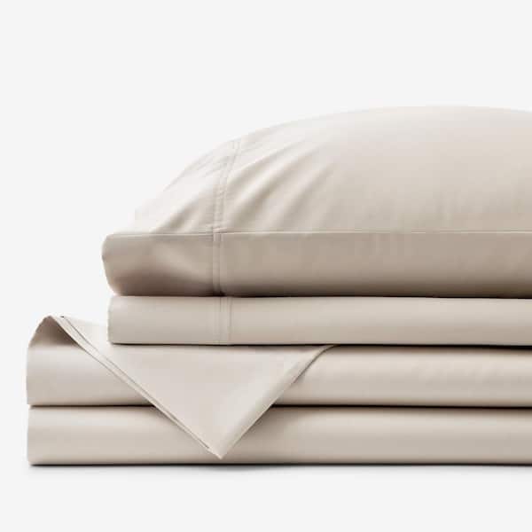 Legends Hotel Alabaster Supima Cotton Wrinkle-Free Sateen Queen Sheet Set
